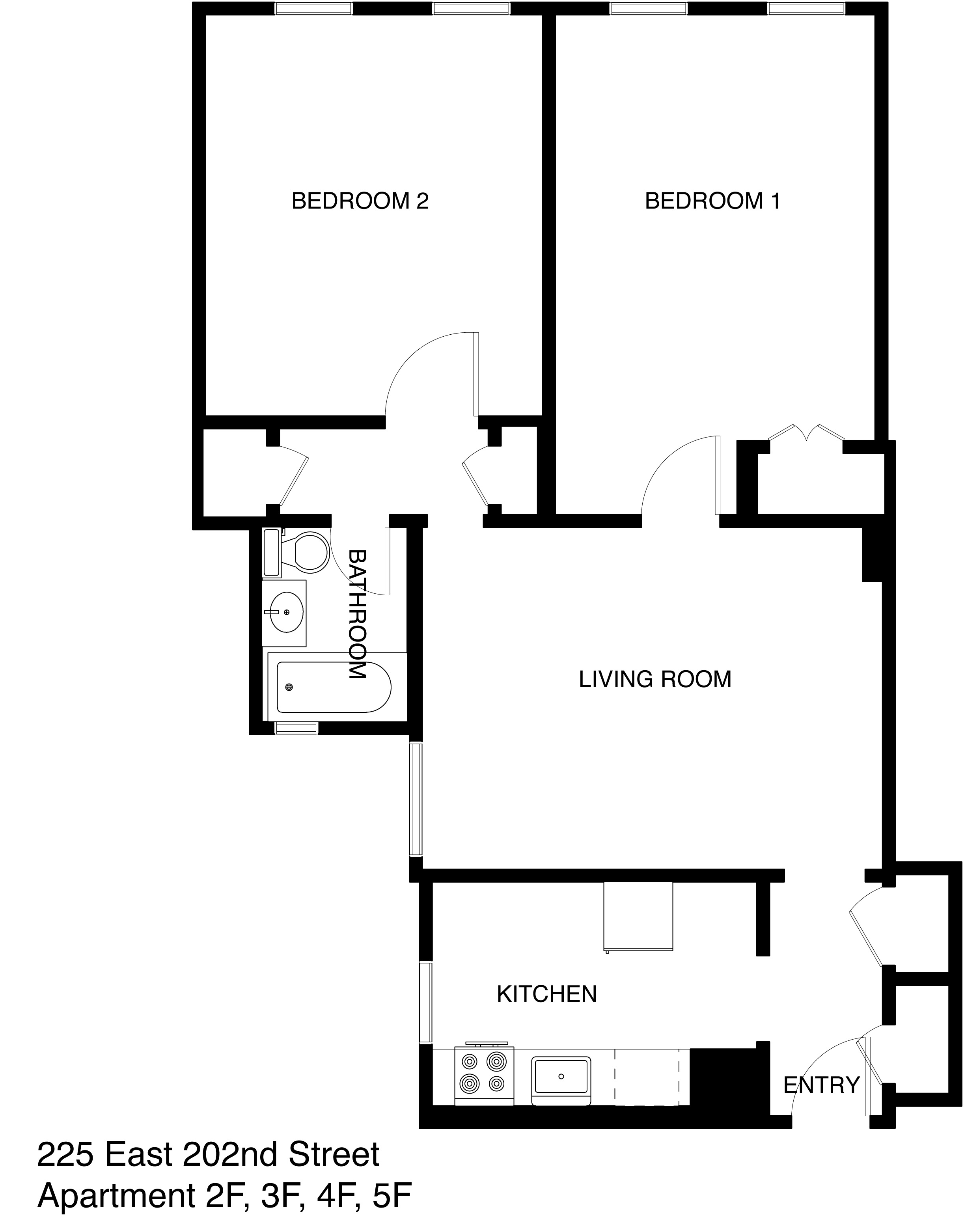 225 East 202nd Street Harlington Realty Co LLC Rentals Throughout